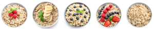 Bowls of nutrient-rich foods