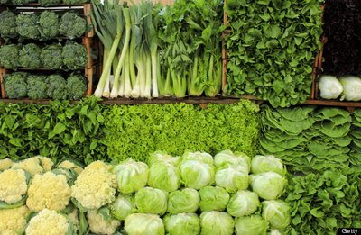 Leafy green vegetables as sources of insoluble fiber