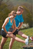 People engaging in physical activity outdoors