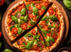 Pizza representing appetite for specific foods