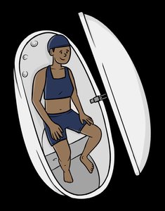 Air displacement pod