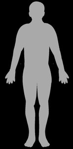 Body silhouette before weight loss