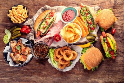 Image of fast food and processed foods