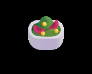 Salad bowl icon (fruits and vegetables)