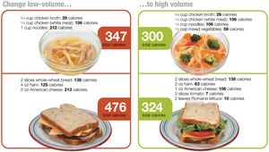 Adding volume to meals aids in weight loss