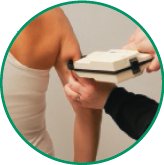Body composition measurement with calipers