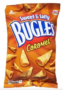 Bugles caramel snack