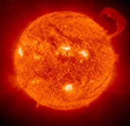 Image of the sun, source of energy for life