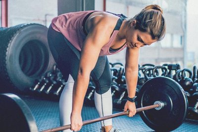 Woman weightlifting