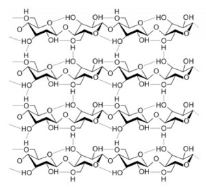 Cellulose fiber structure