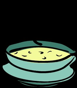 Soup bowl for calorie calculation example