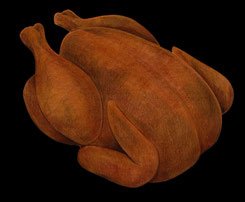 Roast chicken as an example of animal protein