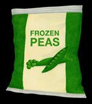 Frozen peas as an example of plant protein