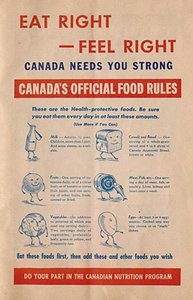 Canada's Official Food Rules 1942 poster