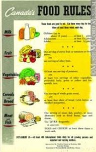 Canada's Food Rules historical poster