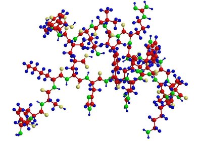 3D structure of a protein molecule