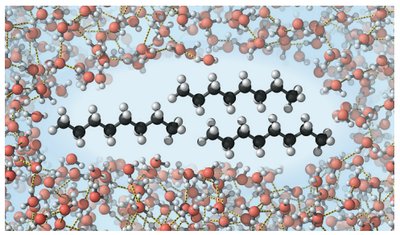Hydrogen bonding in ice and water