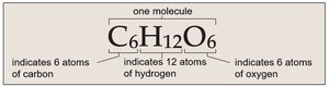 Chemical formula of glucose