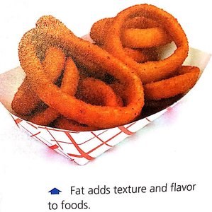 Fat adds texture and flavor to foods