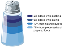 Dietary sources of sodium