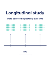 Diagram of a longitudinal study