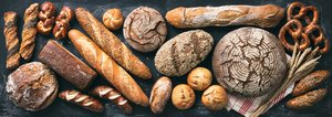 Variety of breads as carbohydrate sources