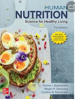 Cover of Human Nutrition: Science for Healthy Living textbook