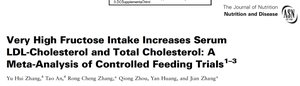 Fructose increases LDL meta-analysis