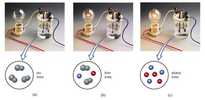 Electrical conductivity with varying ion concentrations