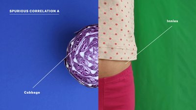 Spurious correlation between cabbage and innie bellybuttons