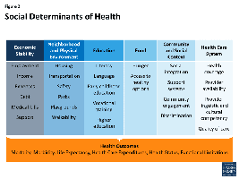 table of social determinants of health