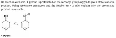 4-Pyrone resonance and aromaticity