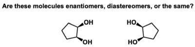 stereochemistry comparison