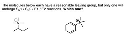 leaving group and reaction mechanism