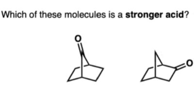 cycloalkane acidity comparison