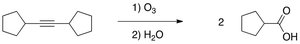Ozonolysis of an internal alkyne
