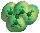 Electrostatic potential map of pentane