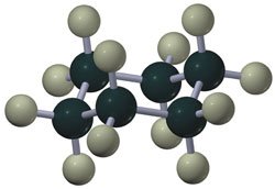 Chair conformer of cyclohexane