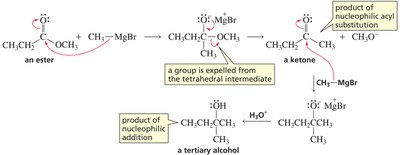 Grignard addition to ester