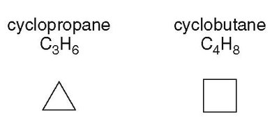 Cyclopropane and cyclobutane structures