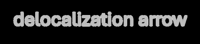 Delocalization arrow