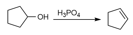 Deshidratación con H3PO4