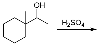 Deshidratación de alcohol con H2SO4