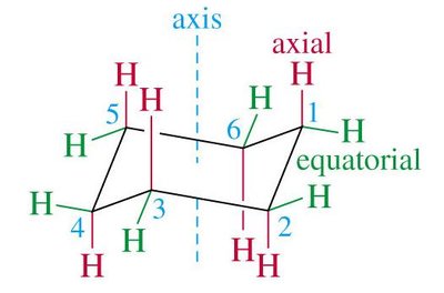 Boat conformation of cyclohexane