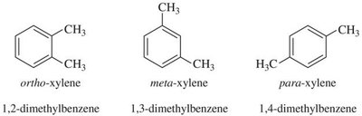 Dimethylbenzene isomers