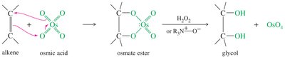 Mechanism of syn dihydroxylation