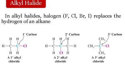Classification of alkyl halides