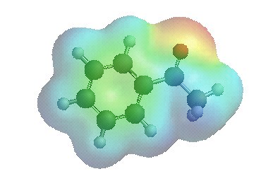 electrostatic potential map of aromatic compound