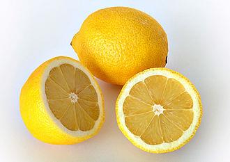 Lemons as a source of citric acid