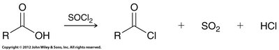 Preparation of acid chloride with SOCl2